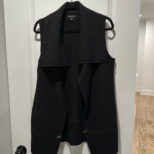 For Cynthia Wool Vest Zipper Details